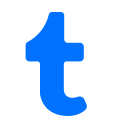 media, network, social, tumblr svg vector icon