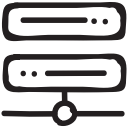 connect, data, database, network, server, storage, technology svg vector icon