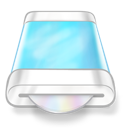 blue, disk, drive icon