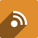 media, rss, shadow, social, square svg vector icon