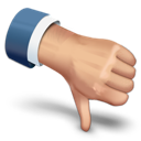 down, rate, thumbs, thumbs down icon
