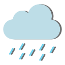 forecast, rain, raining, weather svg vector icon