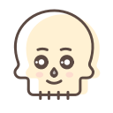 avatar, character, halloween, skeleton, skull svg vector icon
