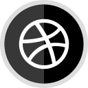 dribbble, logo, media, online, social svg vector icon