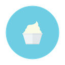 cream, cup, dessert, ice, vanilla icon