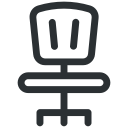 chair, furniture, office, seat svg vector icon