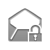 envelope,open,lock icon