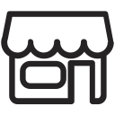 market, shop, store svg vector icon