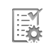 white,list,gear icon