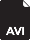 avi, file svg vector icon