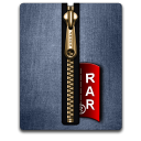 rar,gold,blue icon