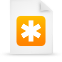 file,document,paper,orange icon