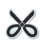 scissors, sticker icon