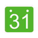 calendar,green icon