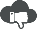 cloud, cloud computing, down, thumb, unlike svg vector icon