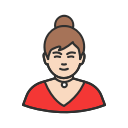 girl, hipster, lady, woman svg vector icon