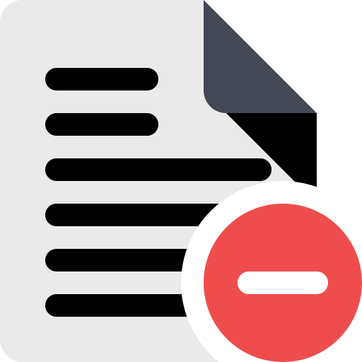 File Remove svg vector icon