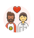 couple, gay, love svg vector icon