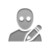 user,awake,pencil icon