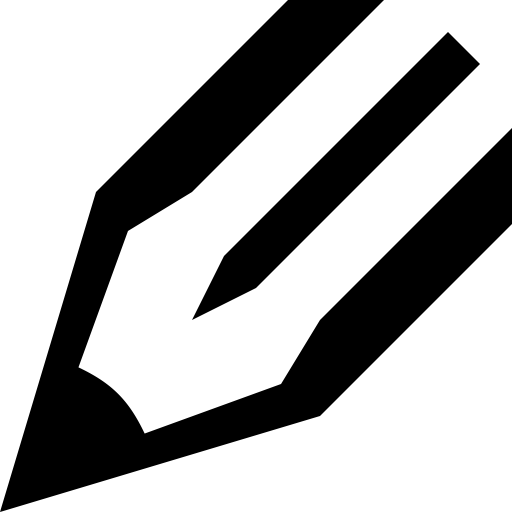 Pencil svg vector icon