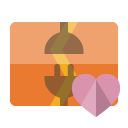 disconnect,vertical,heart icon