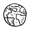 astronomy, earth, globe, planet, space svg vector icon