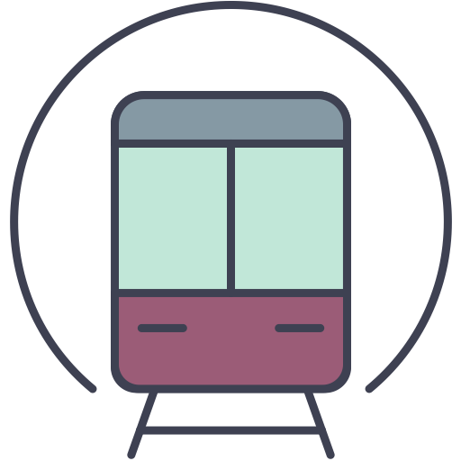 Subway svg vector icon