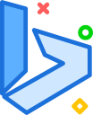 bing, brand, logo, network, social svg vector icon