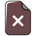 delete, documents, file, format, paper, remove svg vector icon