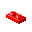 red,two,flat icon