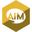 aim, gloss, hexagon, media, social svg vector icon