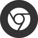chrome, media, online, social svg vector icon