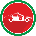 automobile, car, police, vehicle svg vector icon