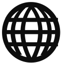 globe, net, world svg vector icon