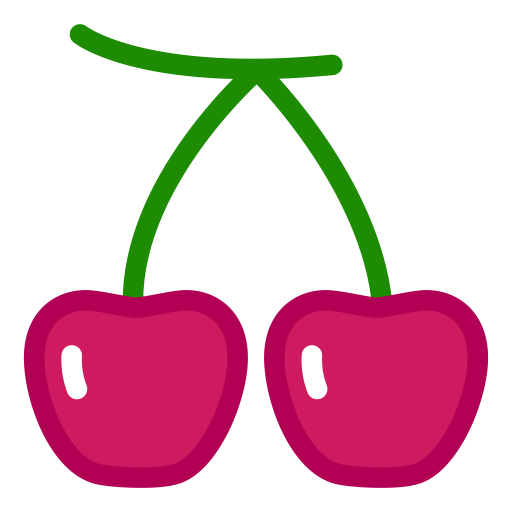 Cherry svg vector icon