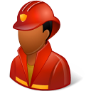 firefighter, male icon