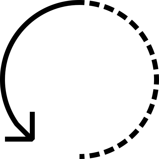 Arrows Anticlockwise Dashed svg vector icon