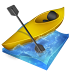 kayak,slalom icon