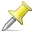 location, pin, push icon