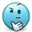 confused, emot, not sure, shrug, shrugging, smiley, smiley face, think icon