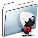calimero,folder,graphite,smooth icon