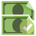 bill,checkmark icon