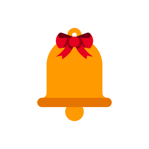 Bell Ding Decorat svg vector icon