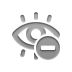red,eye,delete icon