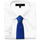 blue, shirt, tie icon