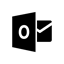 outlook,black icon