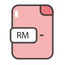 document, file, folder, rm, rm svg vector icon