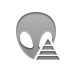 alien,gray,pyramid icon