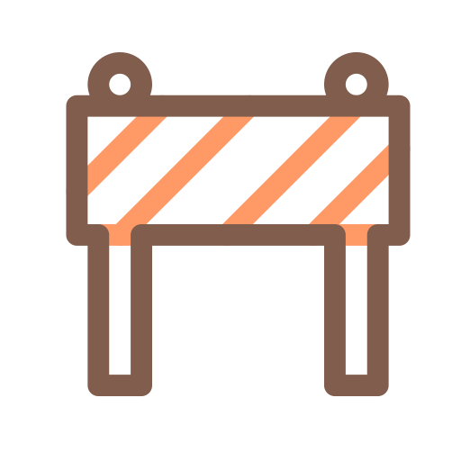 Roadblock svg vector icon