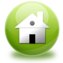 green, home, house icon